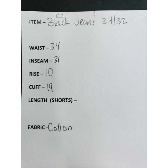 CJ Black Jeans Men's Size 34/32 Bootcut - Picture 7 of 7